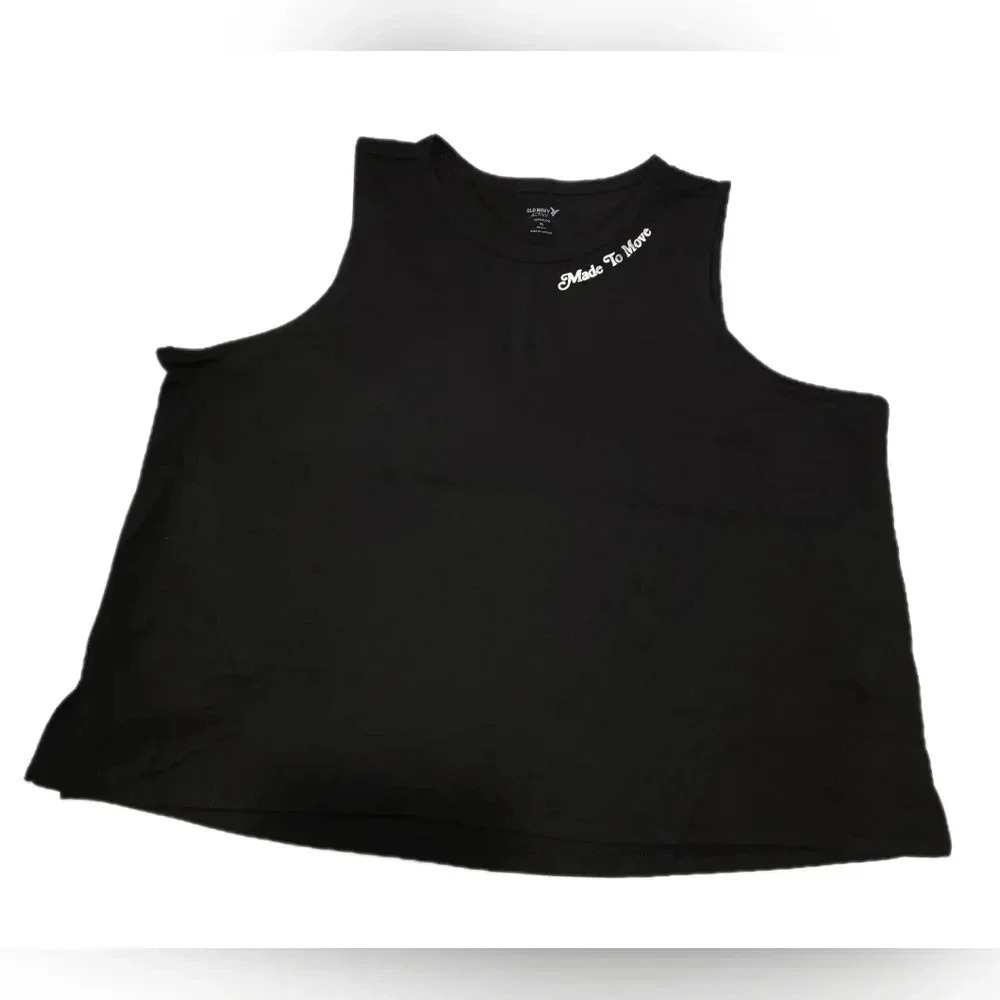 Old Navy, Size XL, Black Sleeveless Active Crop
